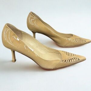 Jimmy Choo Beige Cut-Out Heels – Size EU 36 / US 5.5–6 – Designer, Made In Italy